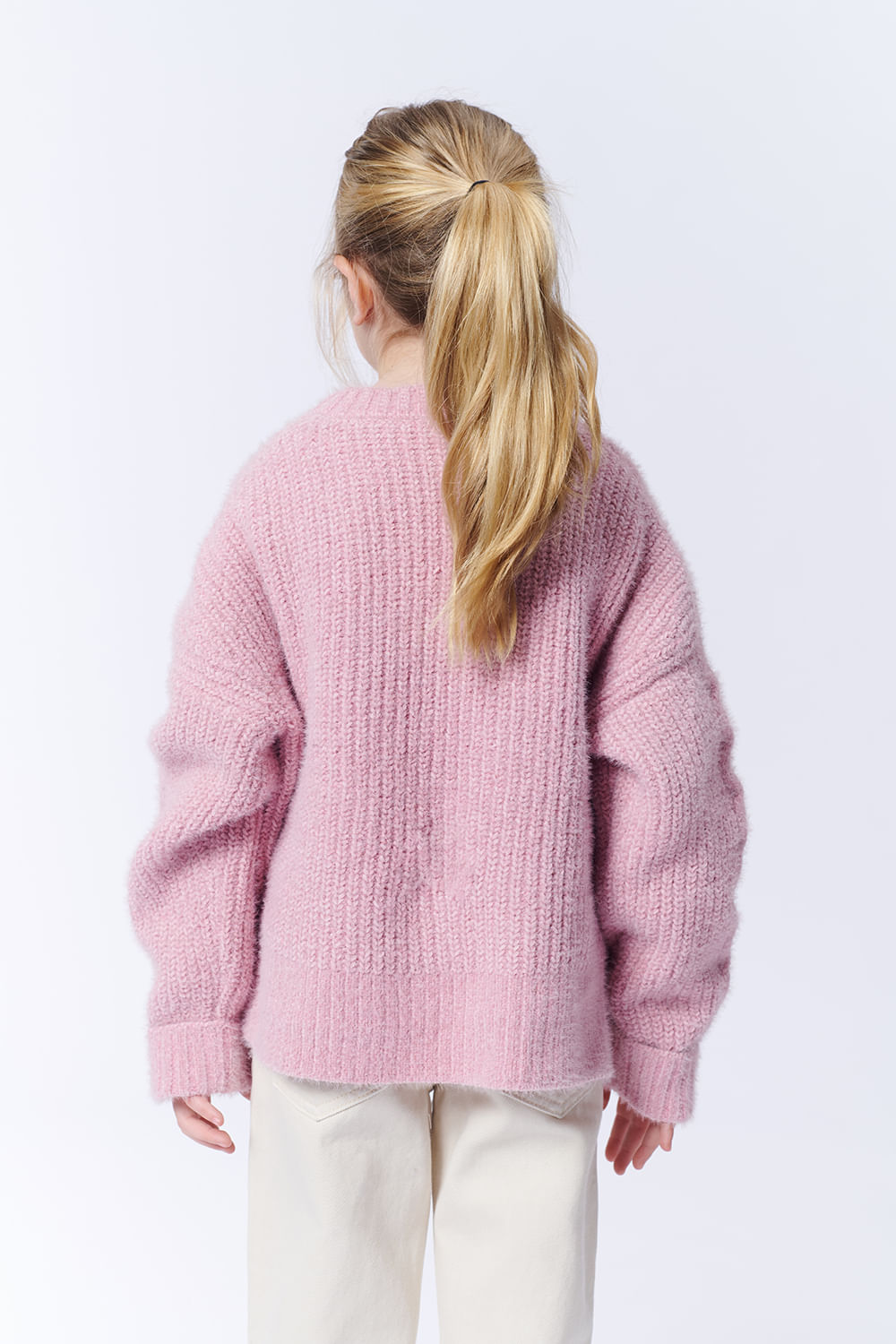 BUZO PUNTO CHENILLE ROSADO